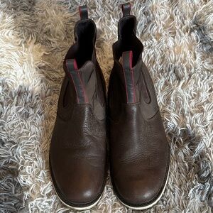 Helly Hansen Dark Brown Boots with red accent